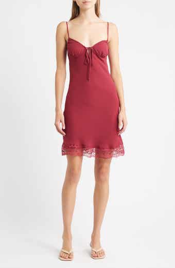 Taylah Lace Trim Mini Slipdress