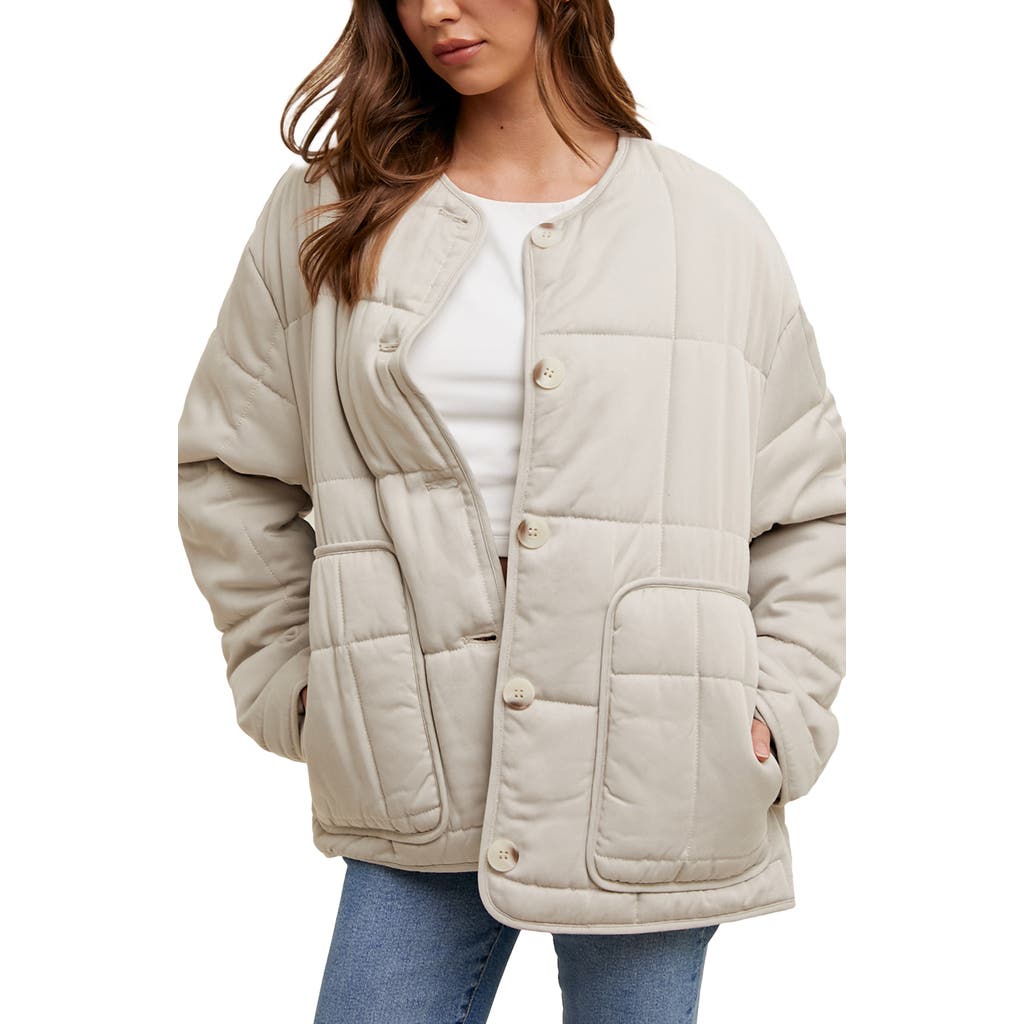 WISHLIST WISHLIST OVERSIZE QUILTED JACKET