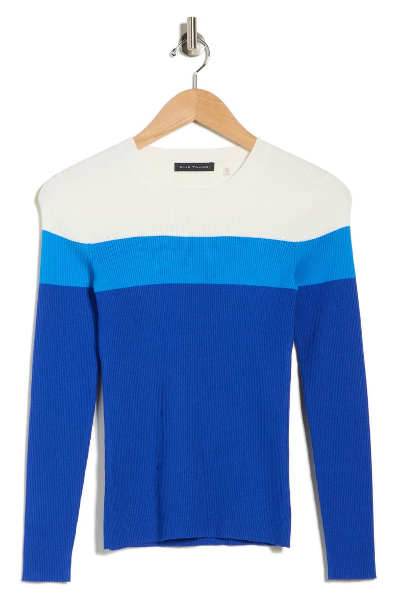 The Sabine Top, Alternate, color, INDIGO SKY COLORBLOCK