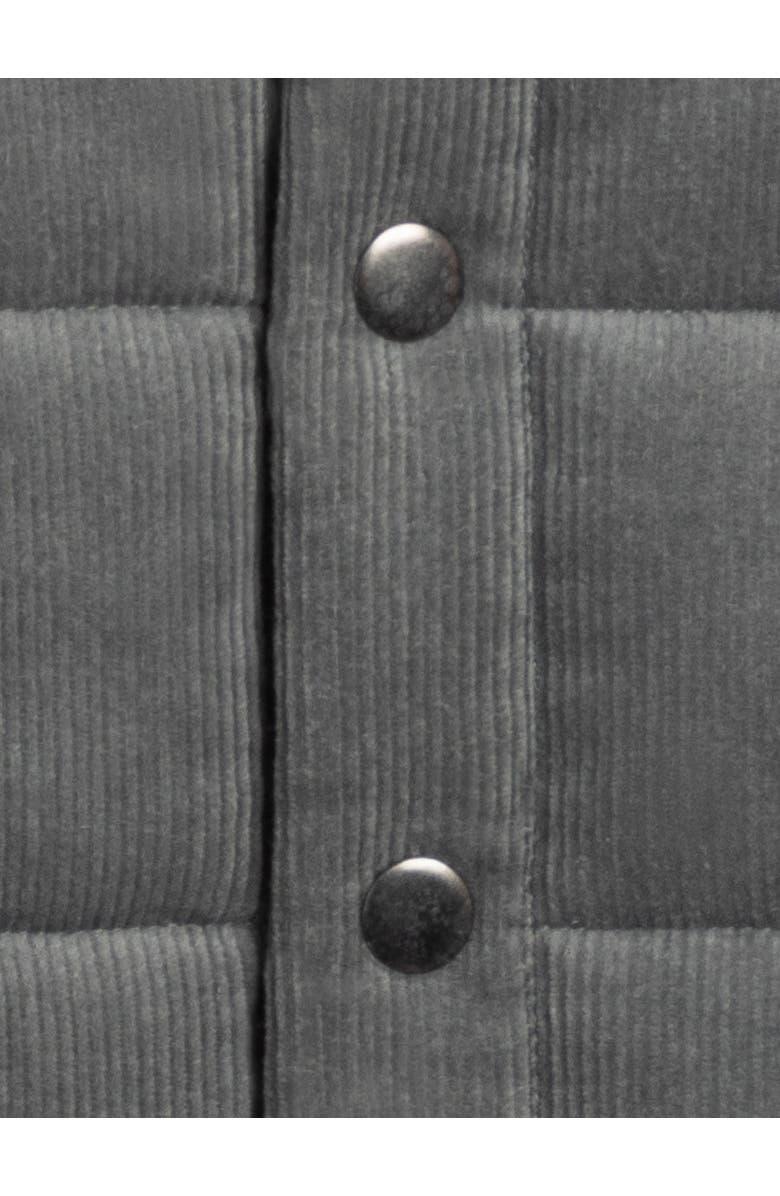 Kendi Idris Corduroy Snap Vest, Alternate, color, Agave