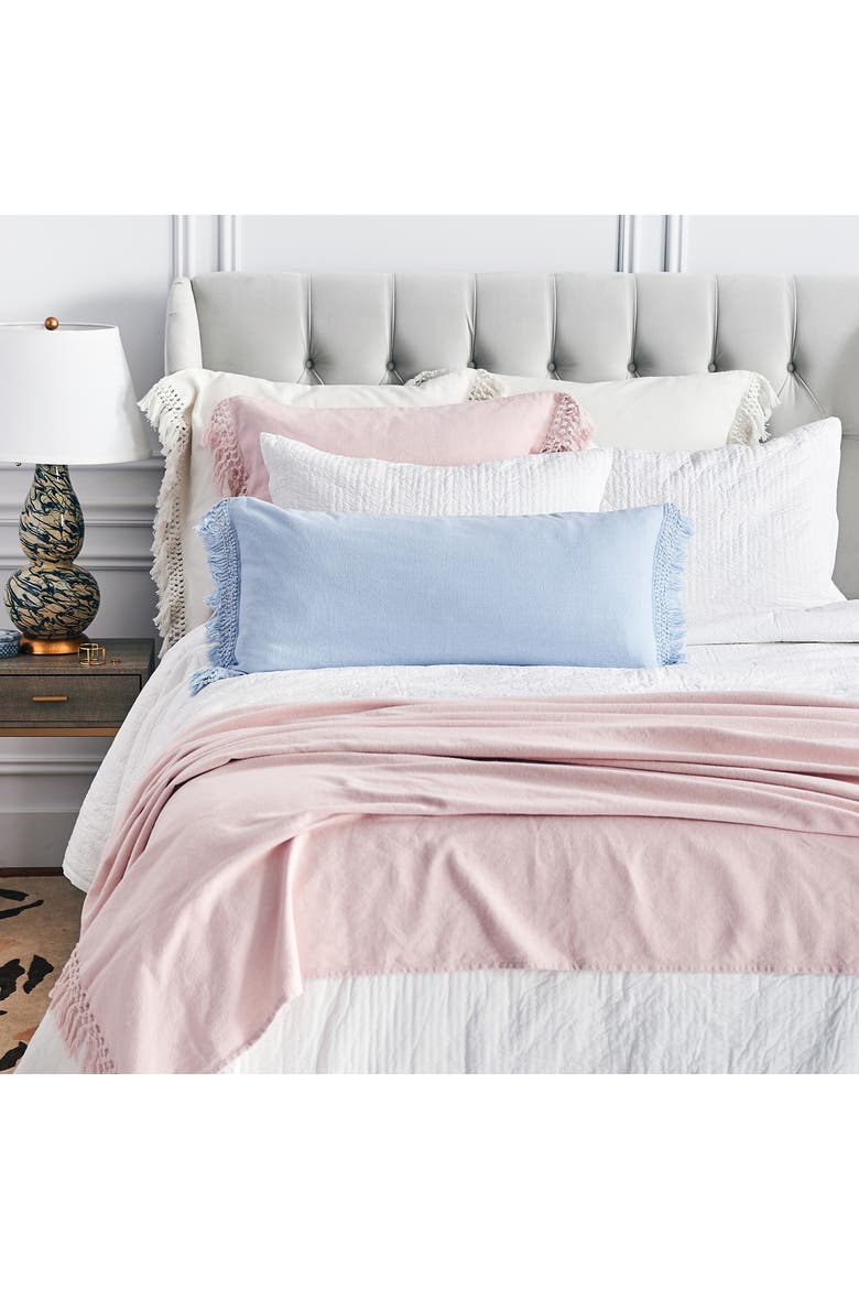 Lavato Rosewood 80" x 96" Bed Throw, Alternate, color, Pink