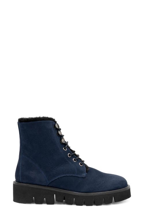 Amalfi By Rangoni Rivoli Faux Shearling Bootie In Blue