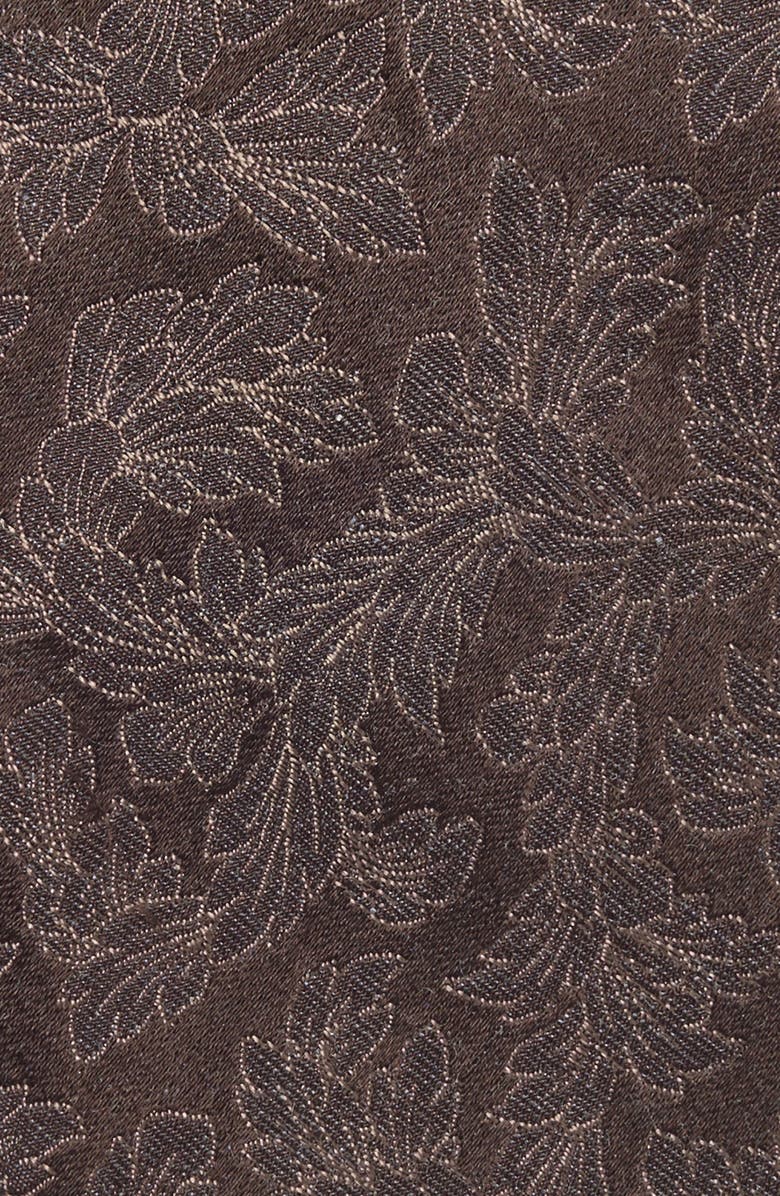 Nordstrom Richin Botanical Silk Tie, Alternate, color, Chocolate