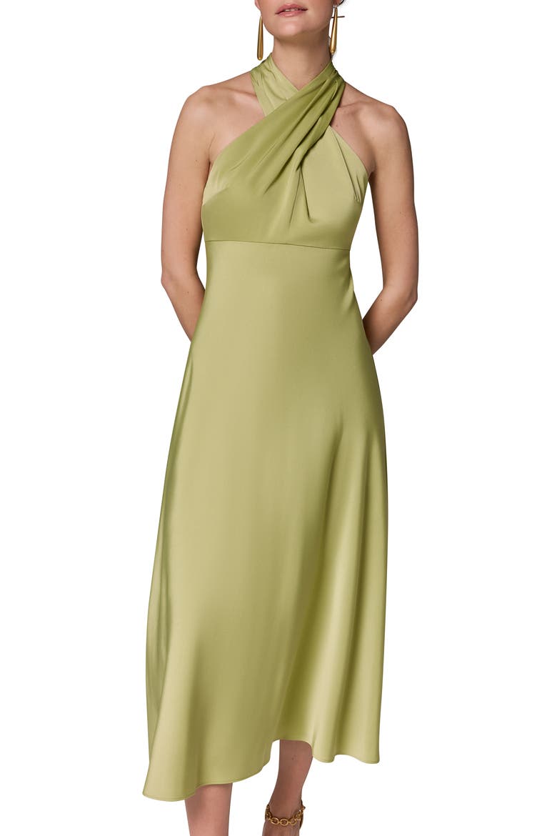 A-Line Halter Dress, Alternate, color, KIWI