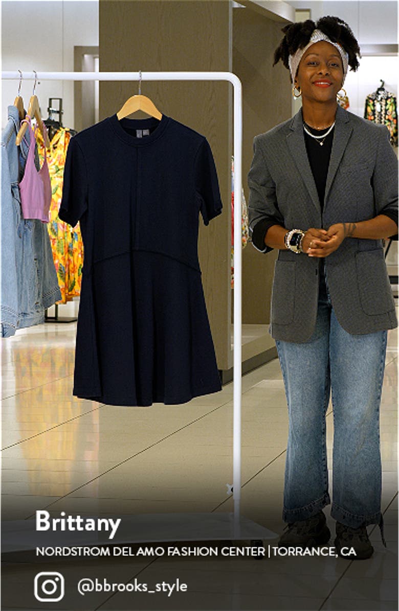 Revive Cotton Blend T-Shirt Dress, sales video thumbnail