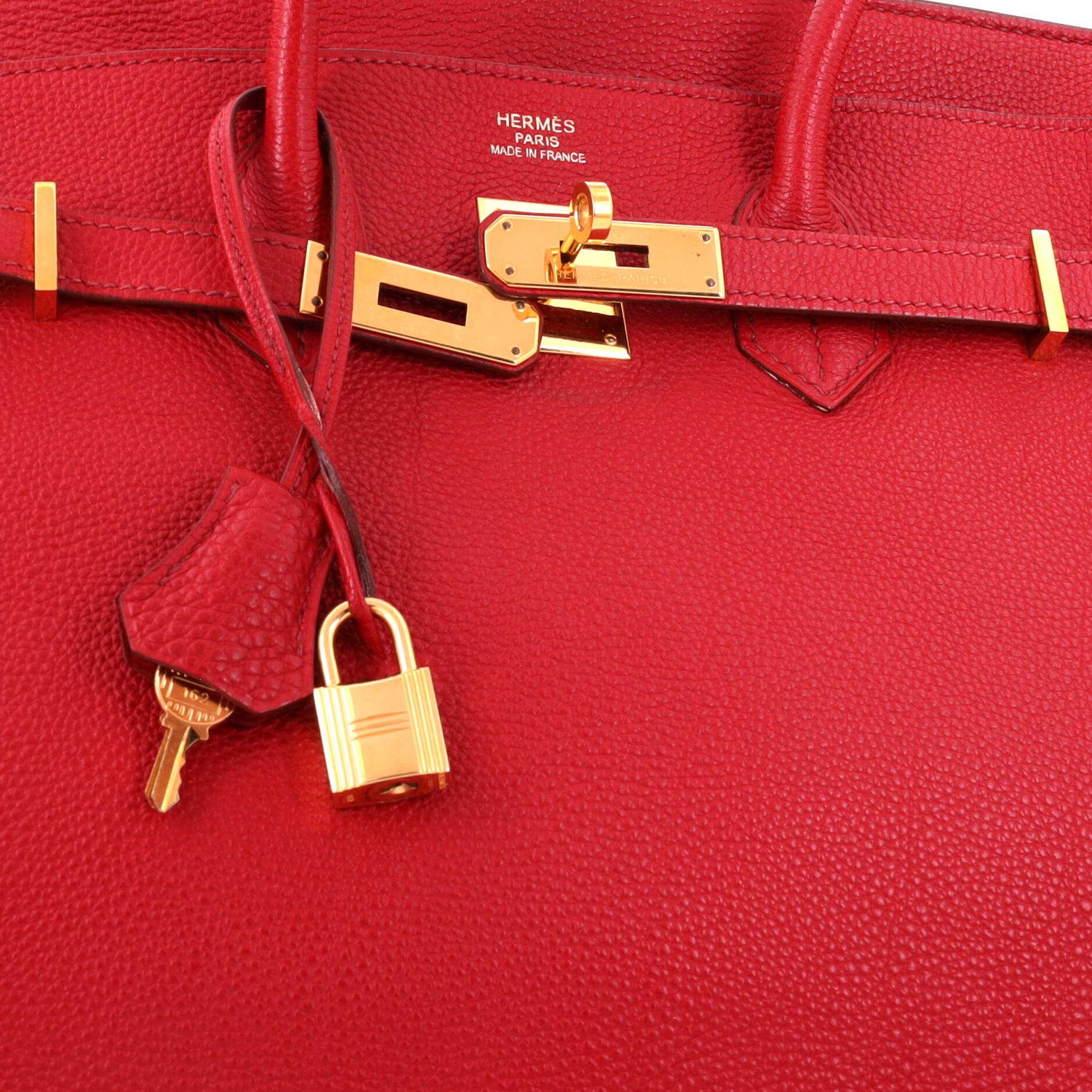Birkin Handbag Red Togo with Gold Hardware 35, Alternate, color, Red