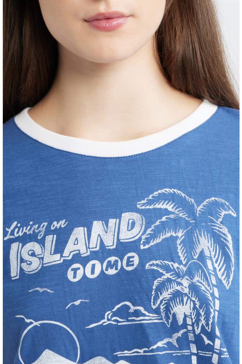 Island Time Slub Graphic T-Shirt, Alternate, color, VINTAGE NAVY