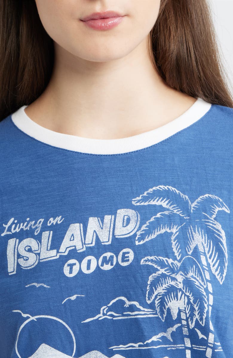 Rip Curl Island Time Slub Graphic T-Shirt, Alternate, color, Vintage Navy