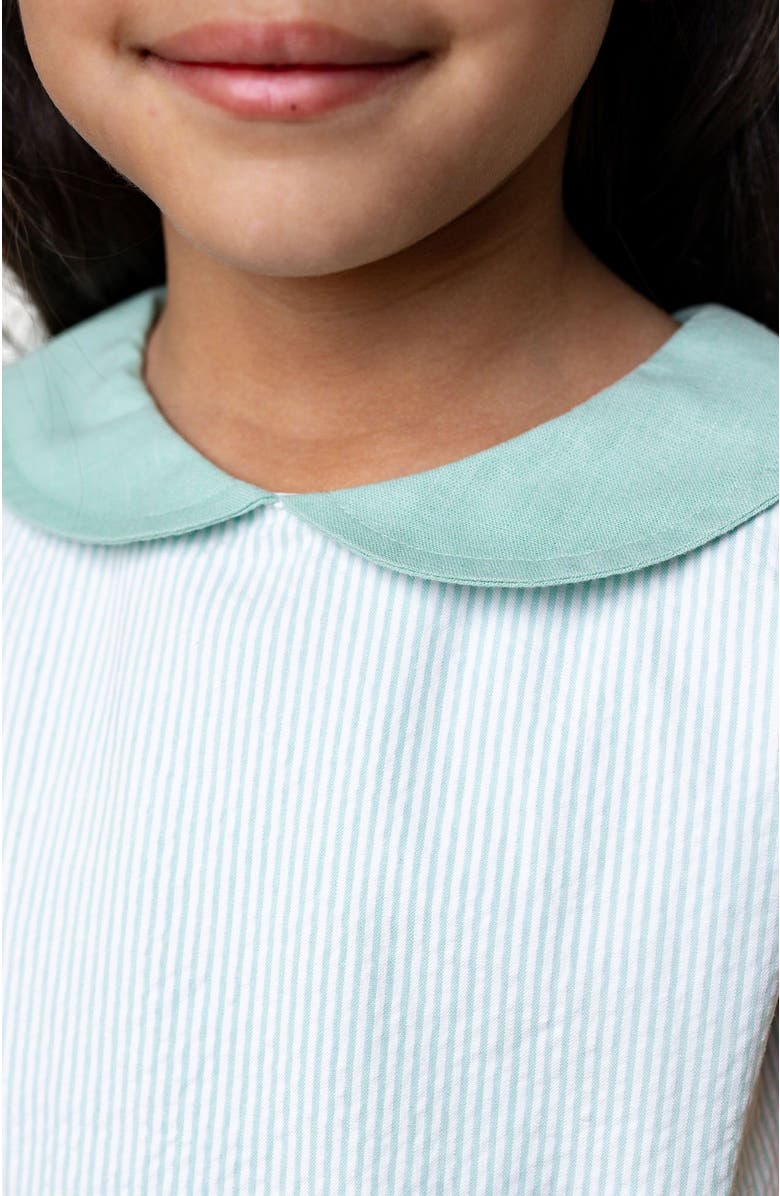 Hope & Henry Girls' Organic Seersucker Peter Pan Collar Dress, Kids, Alternate, color,