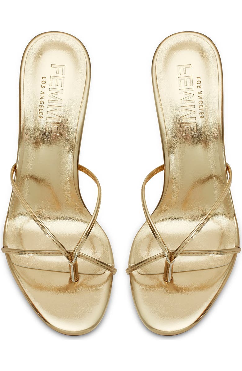 FEMME Sicilian Mule, Alternate, color, Gold