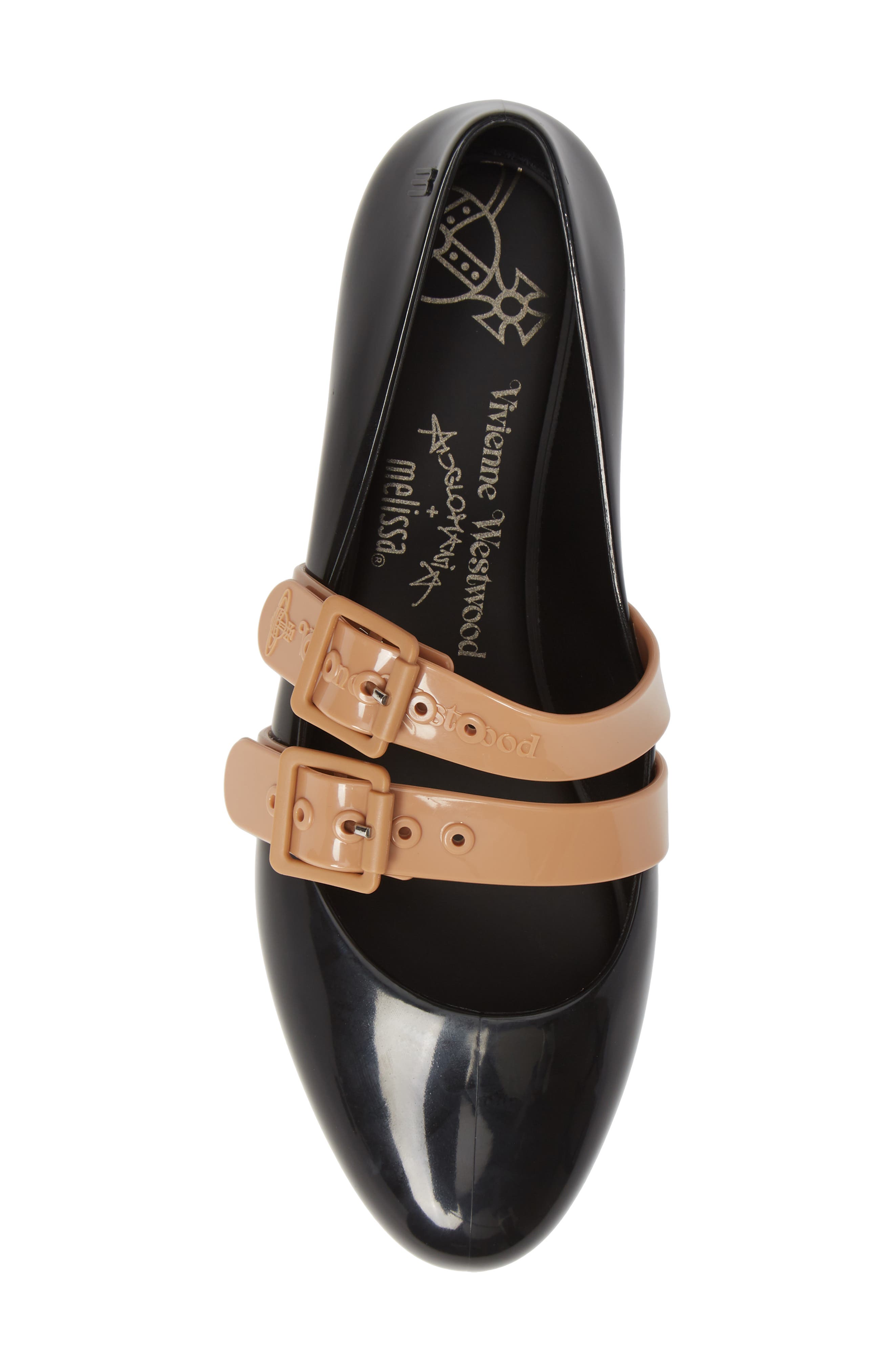 Melissa + Vivienne Westwood Doll Flat, Alternate, color, 