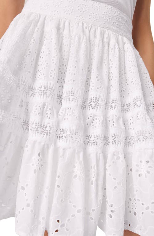 Maje Short Embroidered Skirt