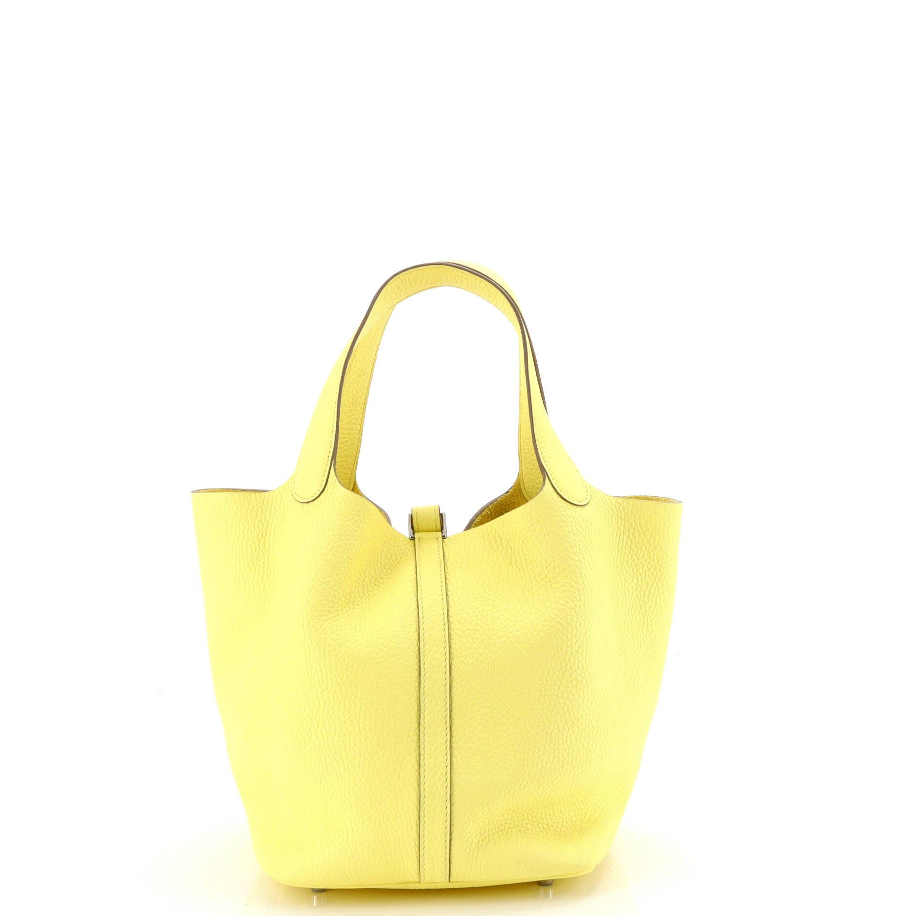 Pre-Owned Hermes Picotin Lock Bag Clemence MM, Alternate, color, Lime