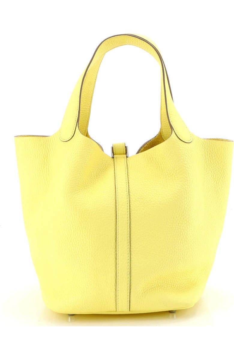 Pre-Owned Hermes Picotin Lock Bag Clemence MM, Alternate, color, Lime