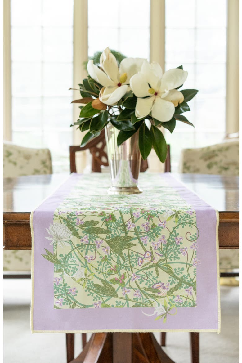 Lovescape Table Runner, Alternate, color, Purple
