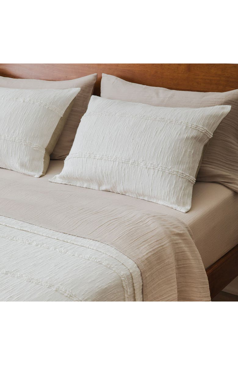 Crane Air Embroidered Bedspread & Shams Set, Alternate, color, White