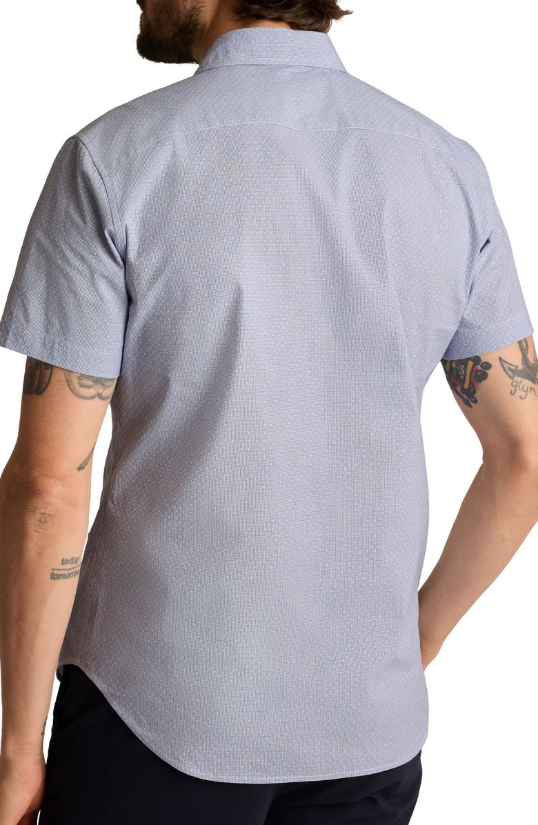 Bonobos Riviera Fil Coupé Dot Stretch Cotton Dobby Button-Up Shirt, Alternate, color, Beal Micro Fil Coup Text C2