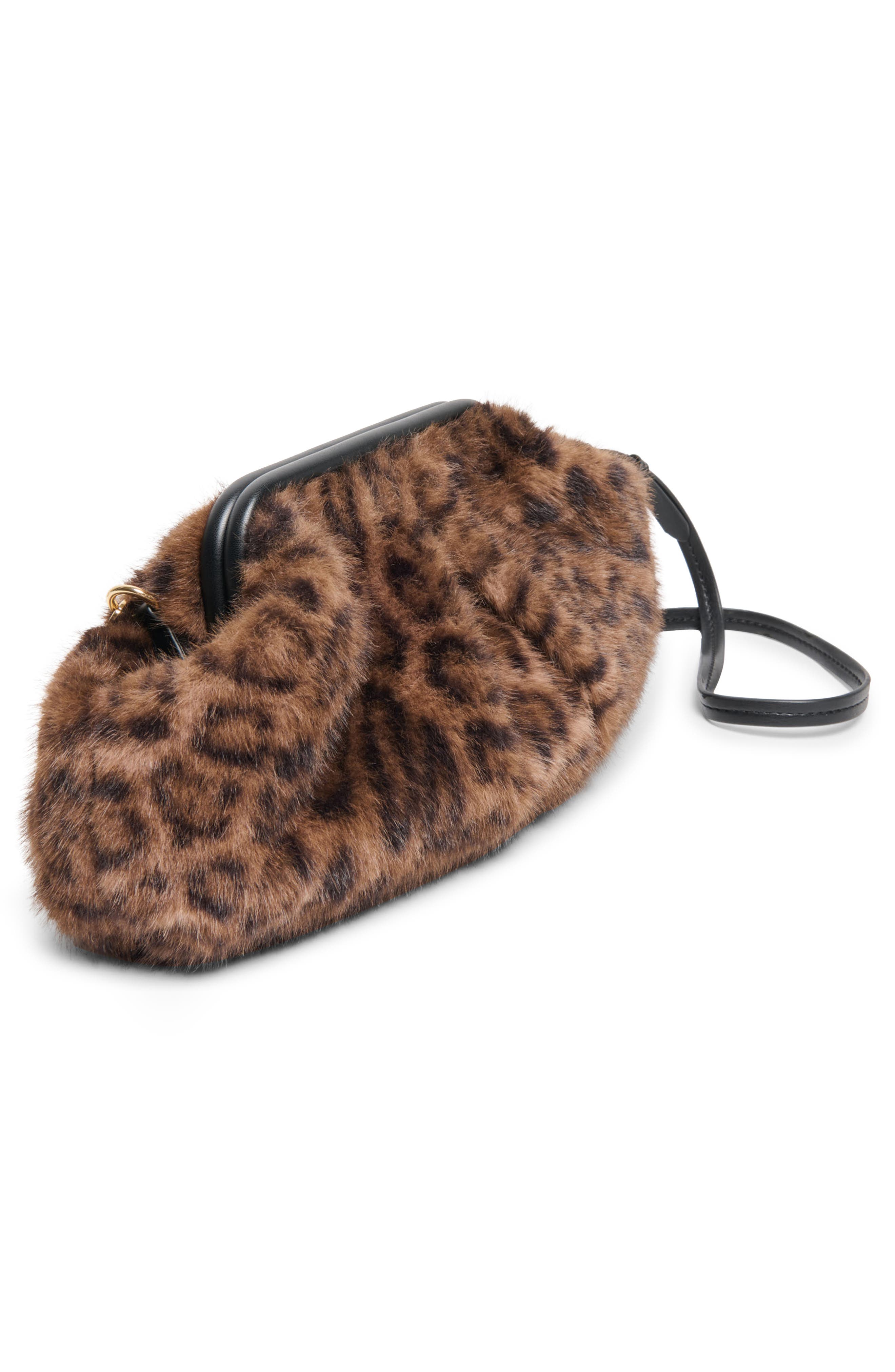 Dolce Vita Ramona Faux Fur Clutch, Alternate, color, Leopard