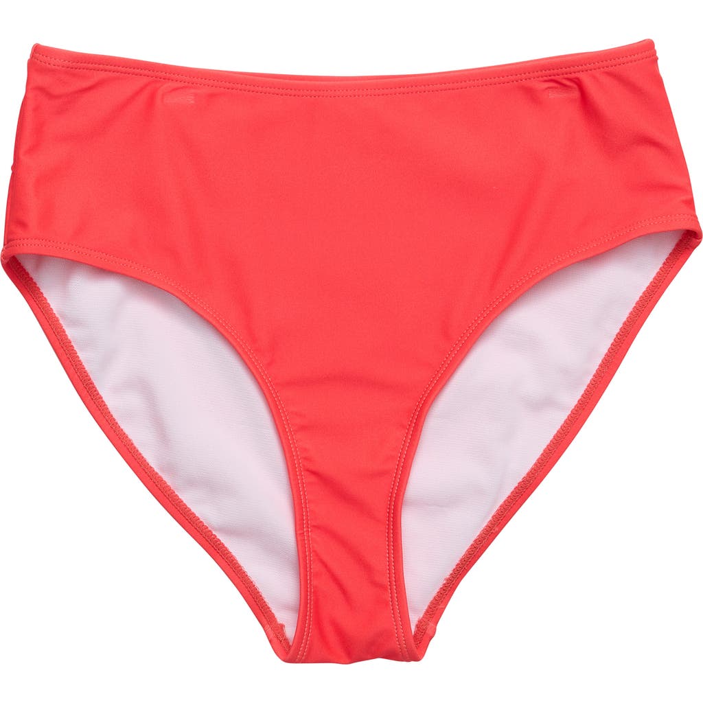 Snapper Rock High Waisted Sustainable Bikini Bottom In Green