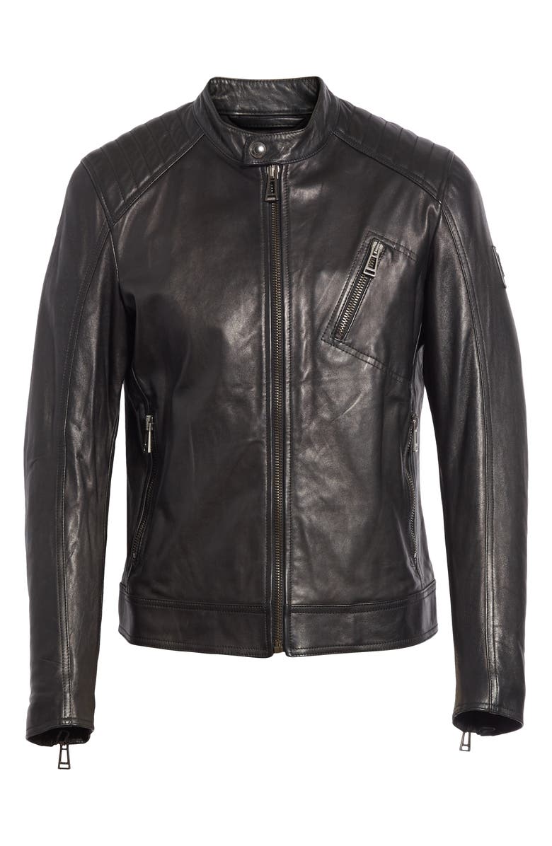 Belstaff V Racer Leather Jacket, Alternate, color, 