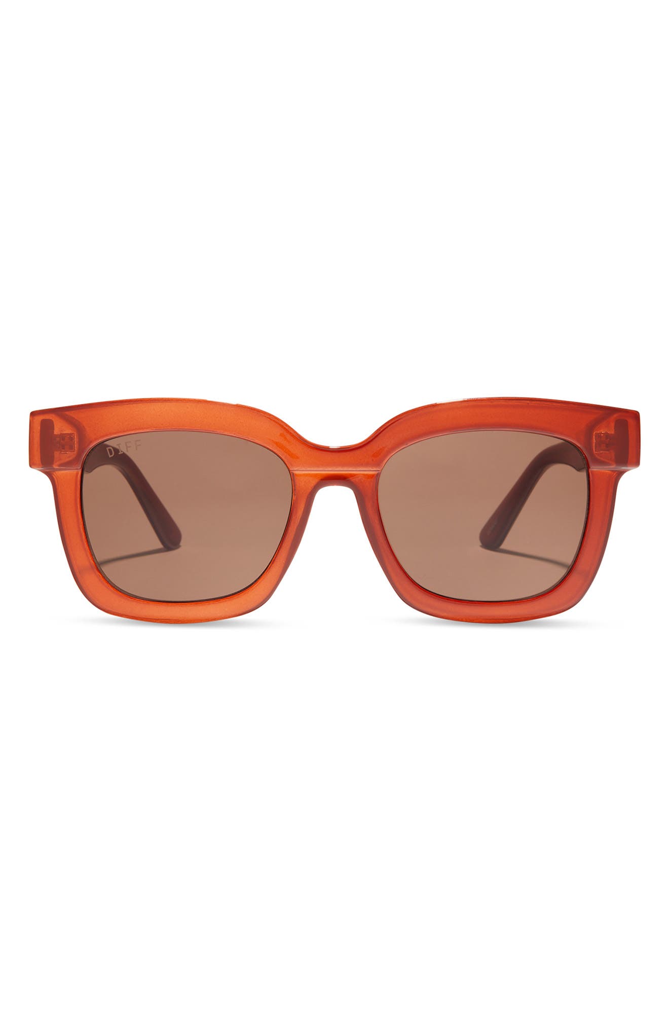 Diff 56mm Makay Square Sunglasses In Dark Tortoise New With Case Amazon.com: DIFF Bella II Designer Oversized Square  main image 4