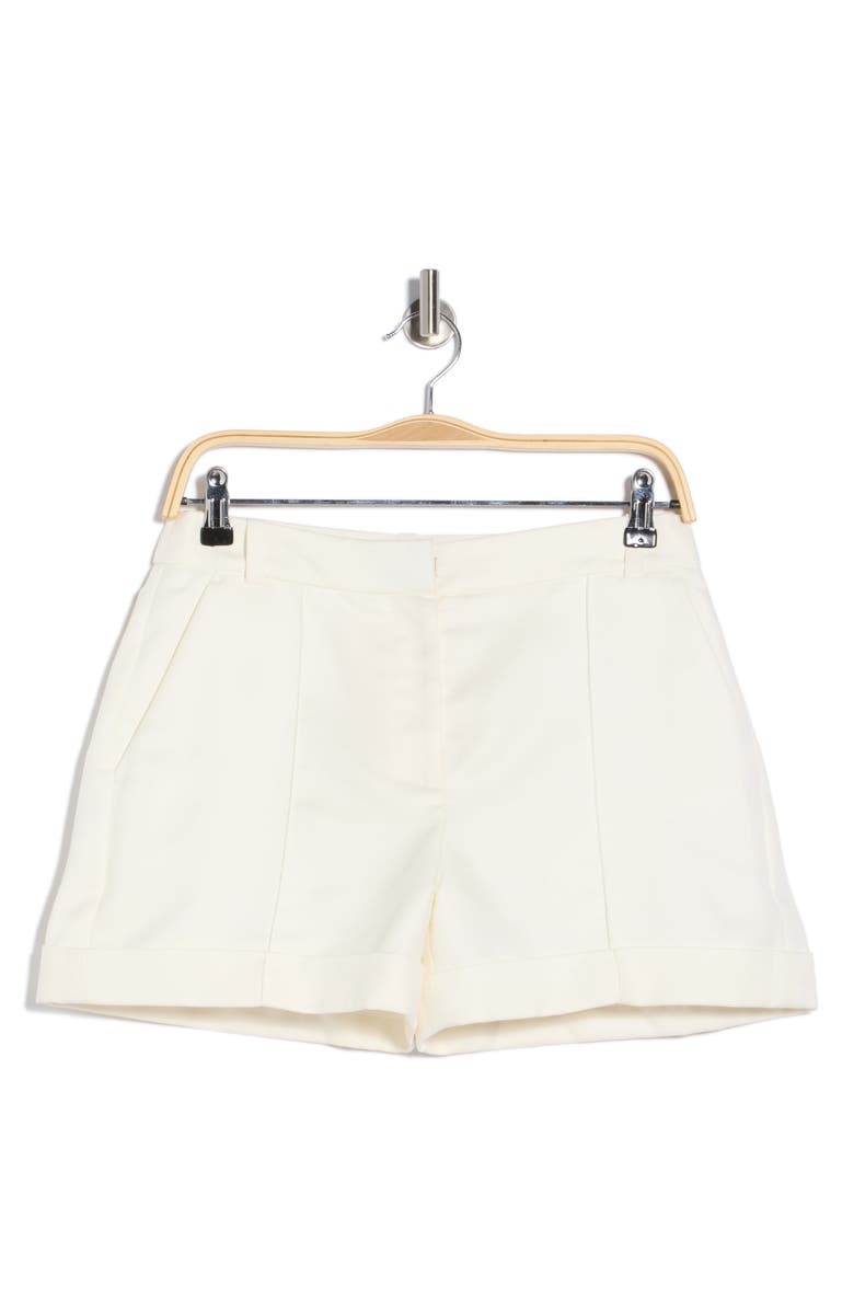 Longchamp Linen & Cotton Shorts, Main, color, Ecru