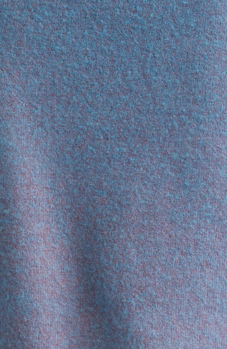 Maison Margiela Plaited Wool Cardigan, Alternate, color, Turquoise/ Red