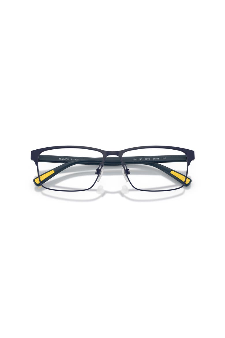 58mm Rectangle optical glasses, Alternate, color, Blue