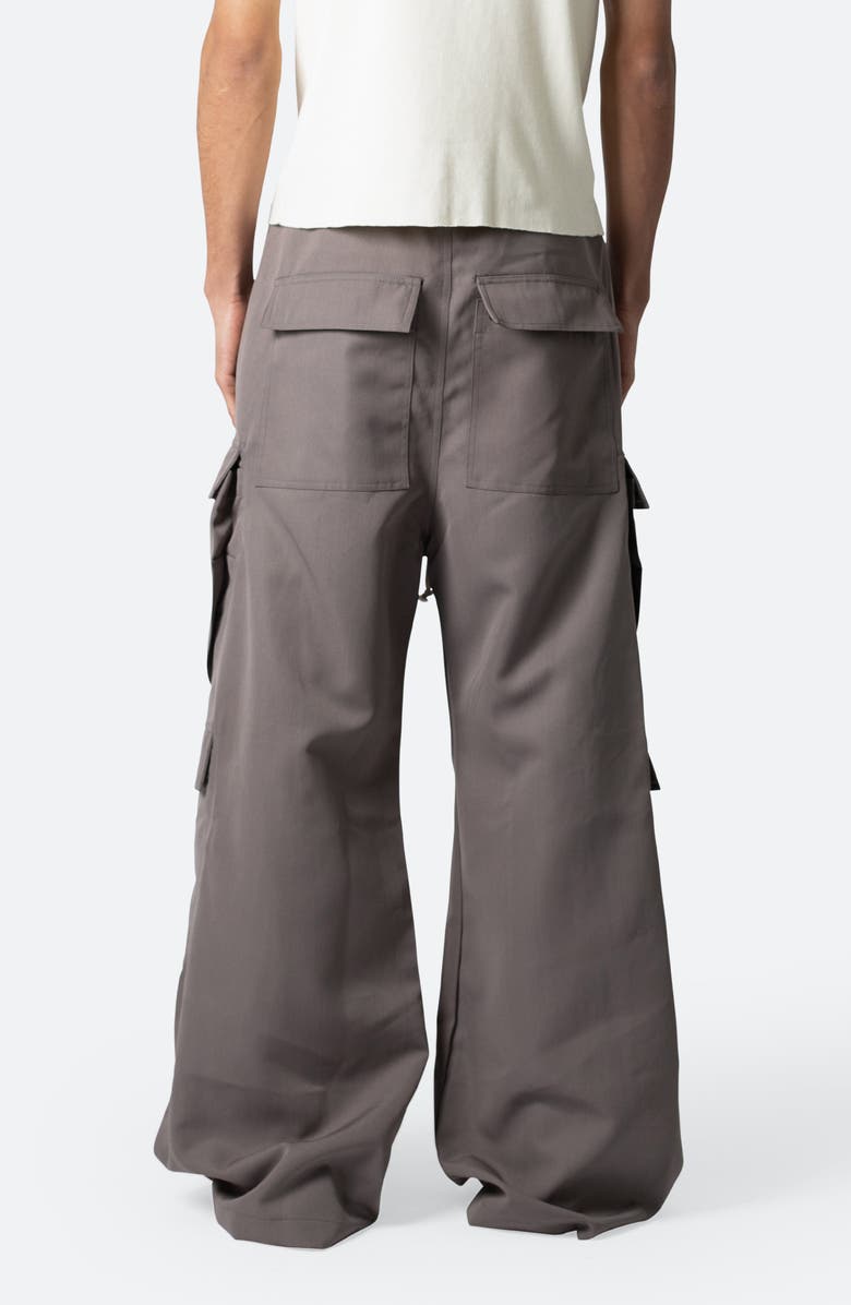 mnml Rave Oversize Double Cargo Pocket Pants, Alternate, color, Brown
