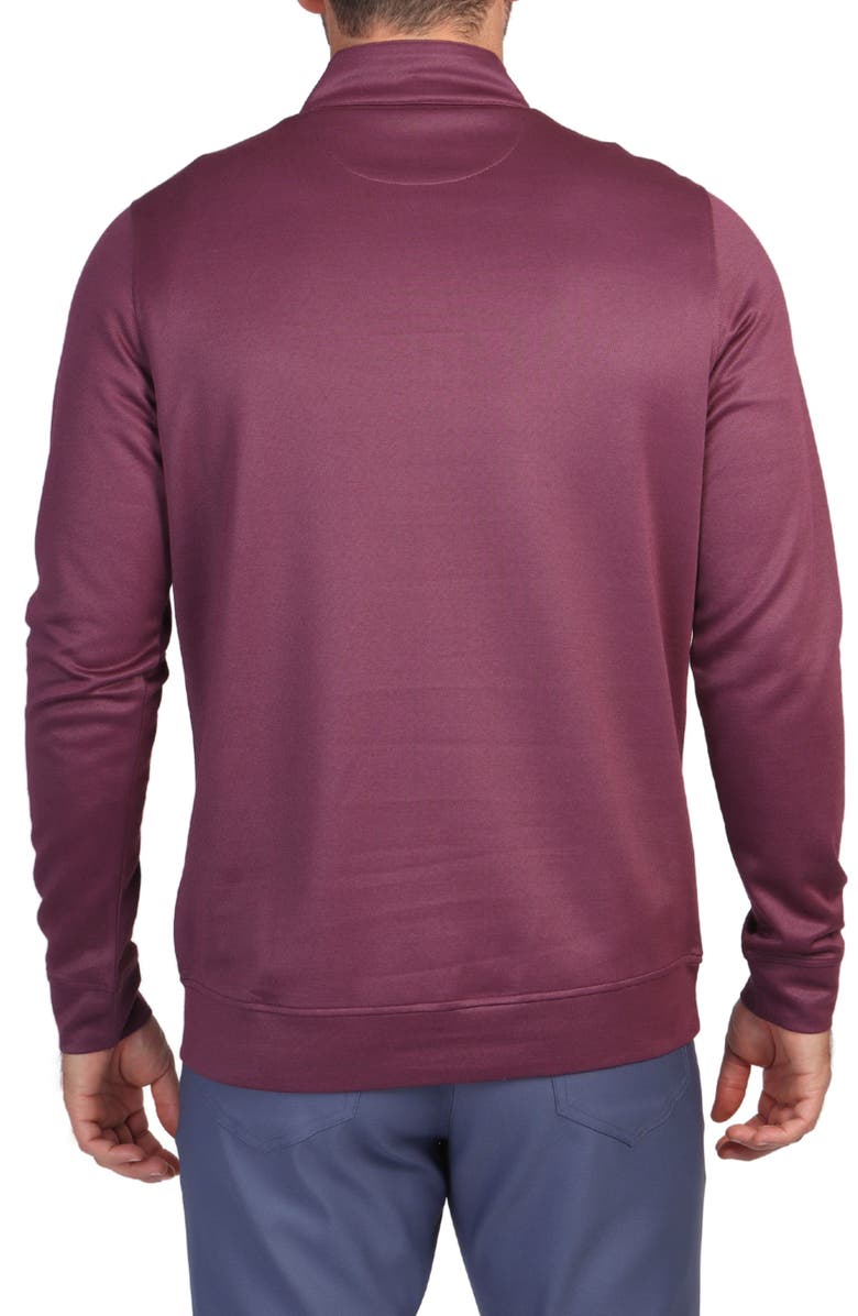 TailorByrd Modal Blend Golf Quarter Zip Pullover, Alternate, color, Aubergine