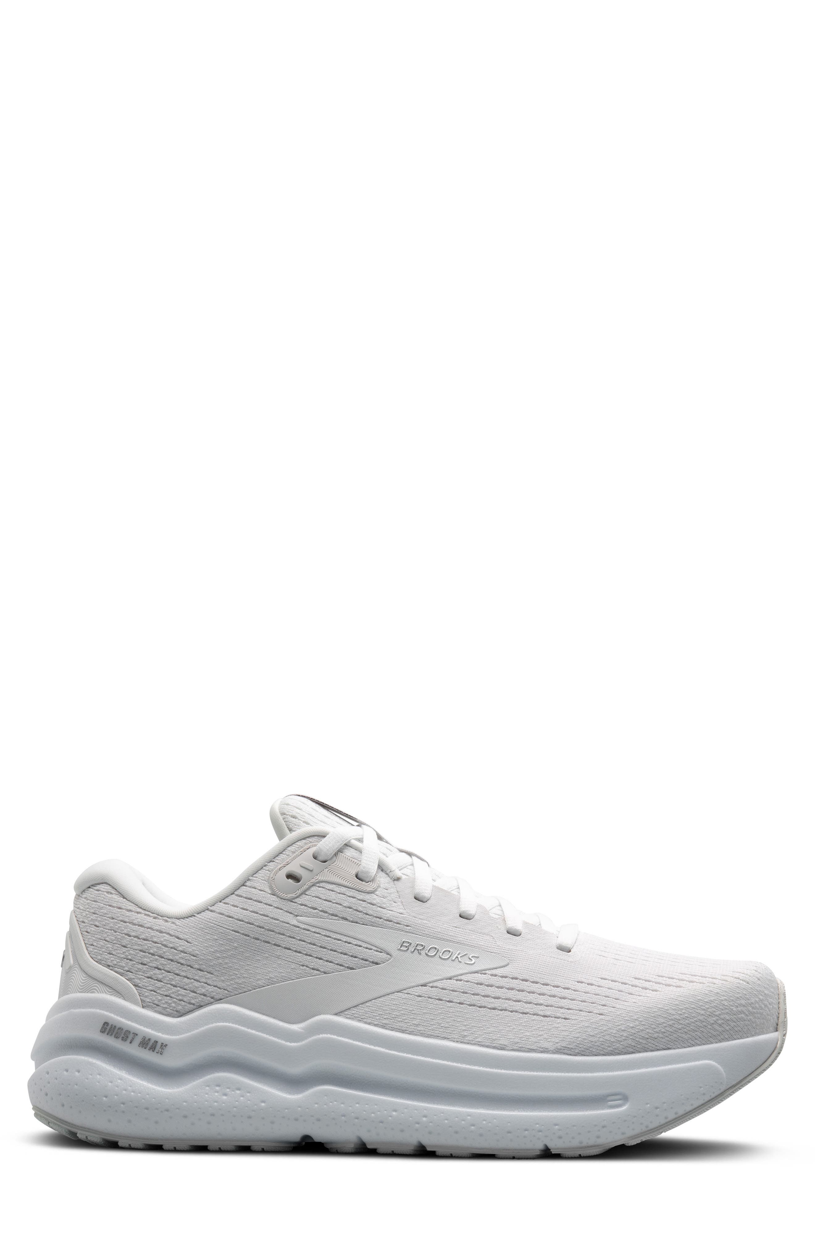 Brooks Ghost Max 2 Running Shoe, Alternate, color, Bright White/Bright White