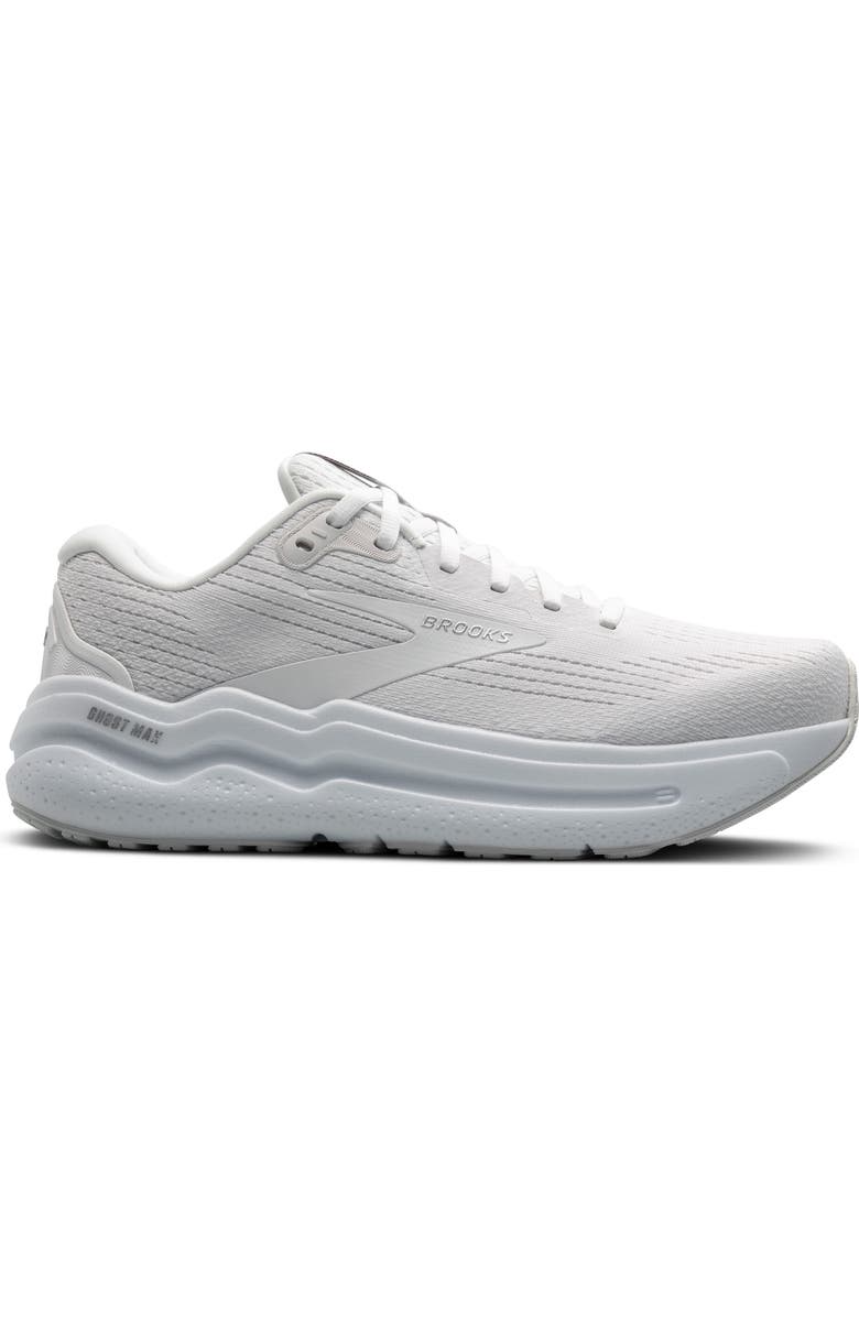Brooks Ghost Max 2 Running Shoe, Alternate, color, Bright White/Bright White