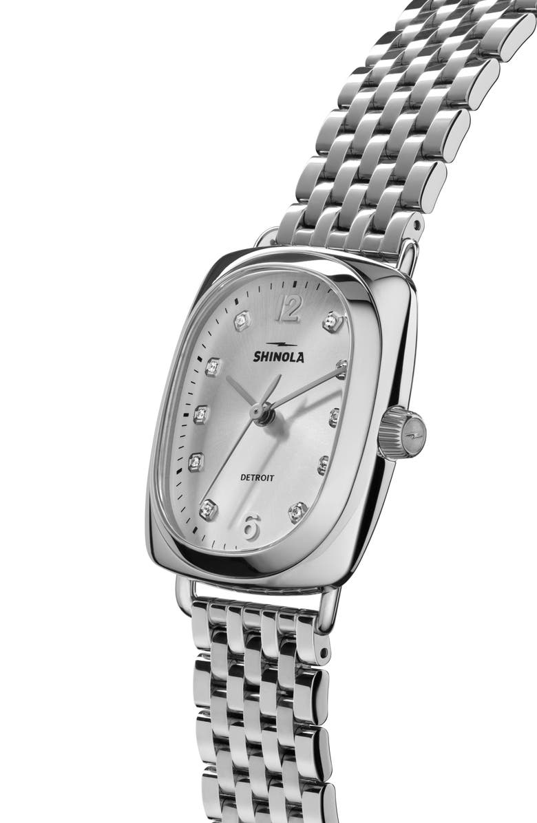 Shinola Bixby Diamond Bracelet Watch, 34mm, Alternate, color,