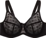 Glamorise Full Figure Lace Underwire Bra