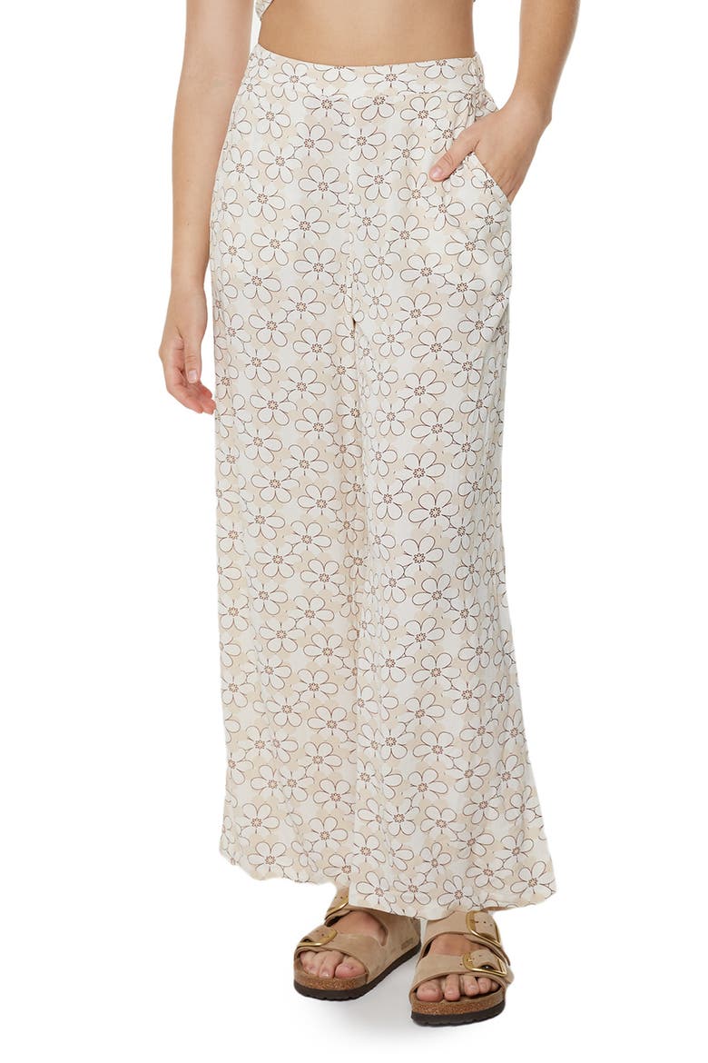 Midnight Avenue Wide Leg Pants, Alternate, color, SNOW WHITE DAISY DAZE PRINT