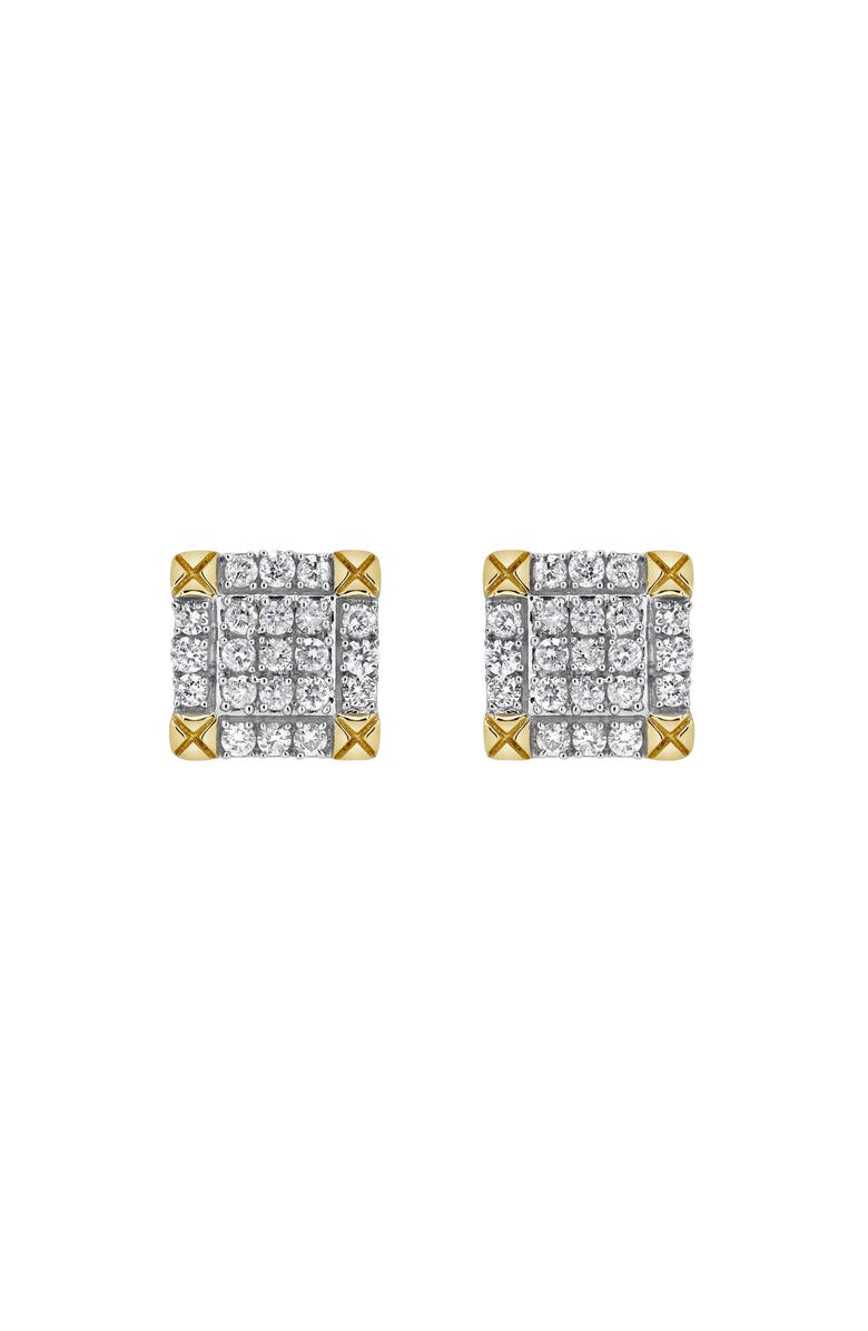 LuvMyJewelry Money Trunks 14K Yellow Gold Diamond Stud Earrings - 0.41ct., Alternate, color,