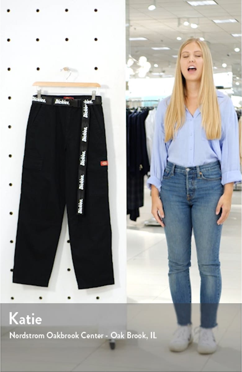 Belted Crop Utility Cargo Pants, sales video thumbnail