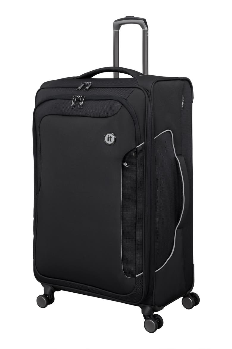 Teleported 32-Inch Expandable Spinner Suitcase, Main, color, BLACK