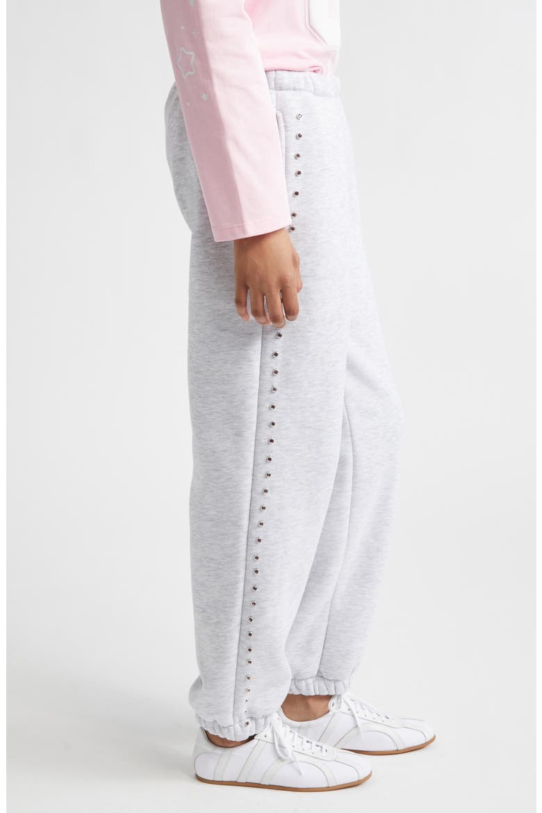 Lucius Terminator Bunny Crystal Embellished Graphic Sweatpants, Alternate, color, HEATHER GREY