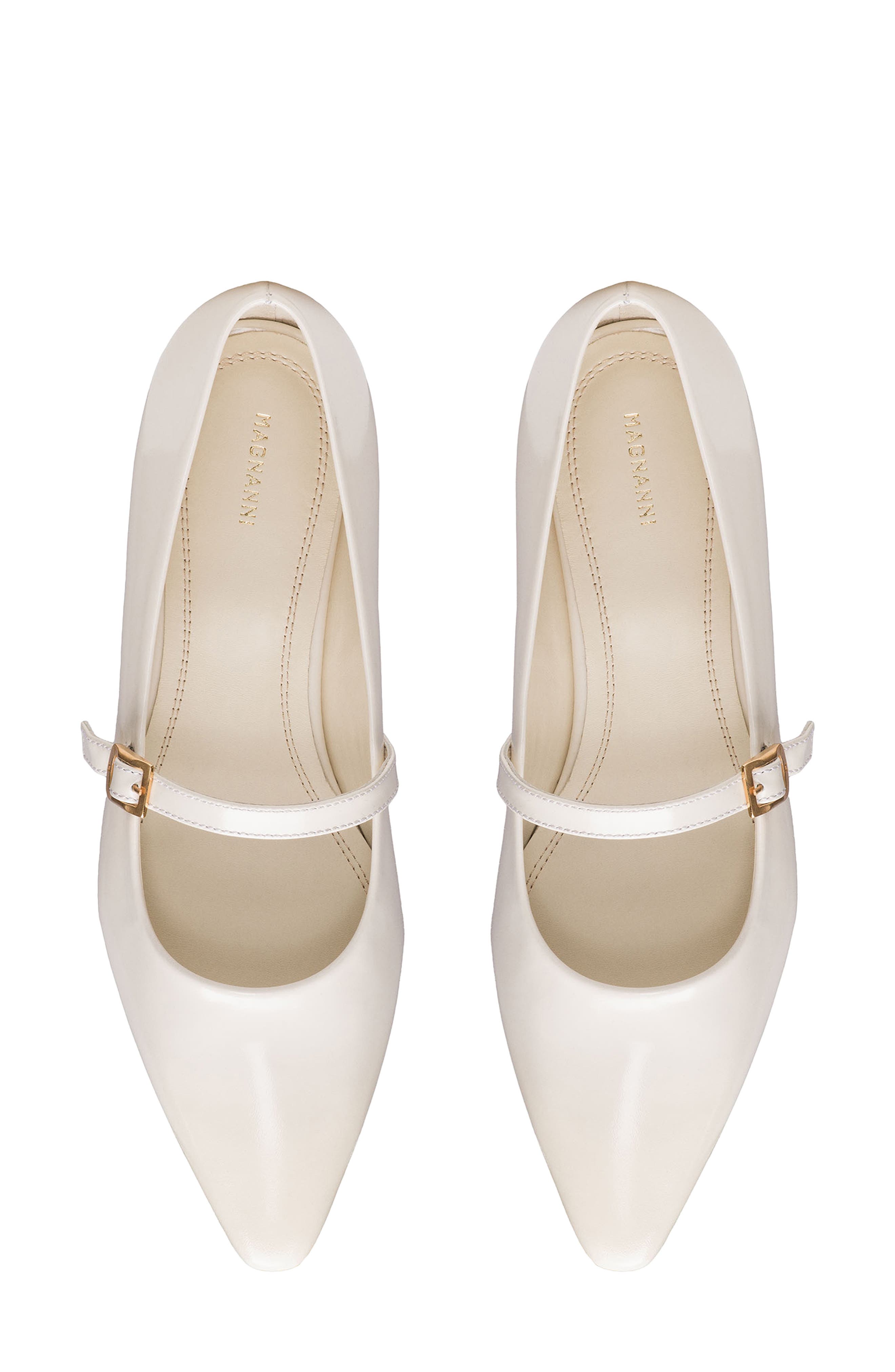 Stasia Pointed Toe Flat, Alternate, color, CREAM