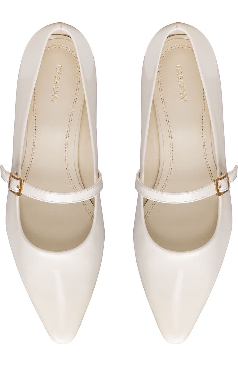 Magnanni Stasia Pointed Toe Flat, Alternate, color, Cream