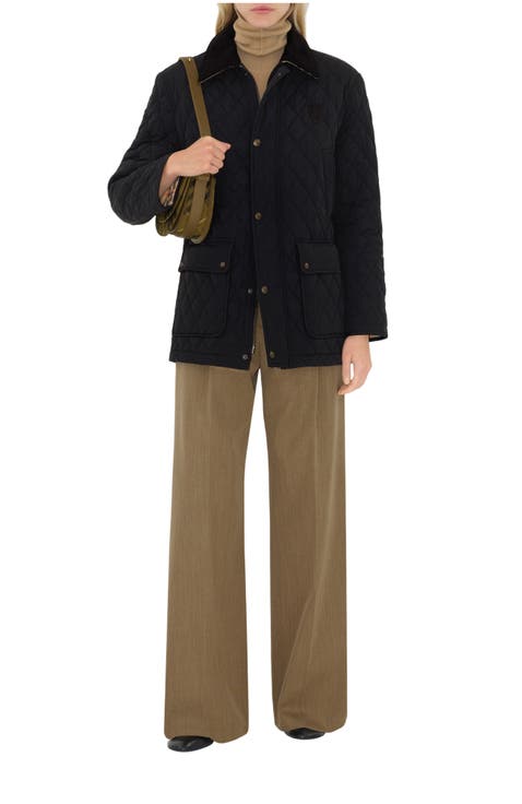 Quilted Nylon Barn Jacket