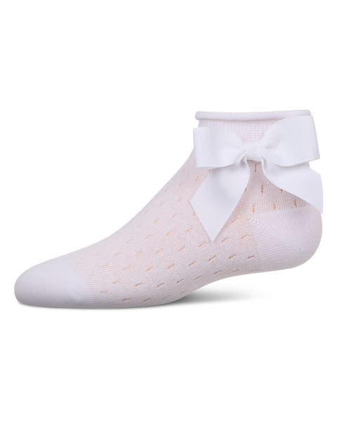 Pointelle Soft Stretch Anklet Socks