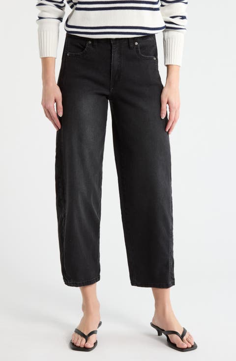 Ankle Barrel Leg Jeans