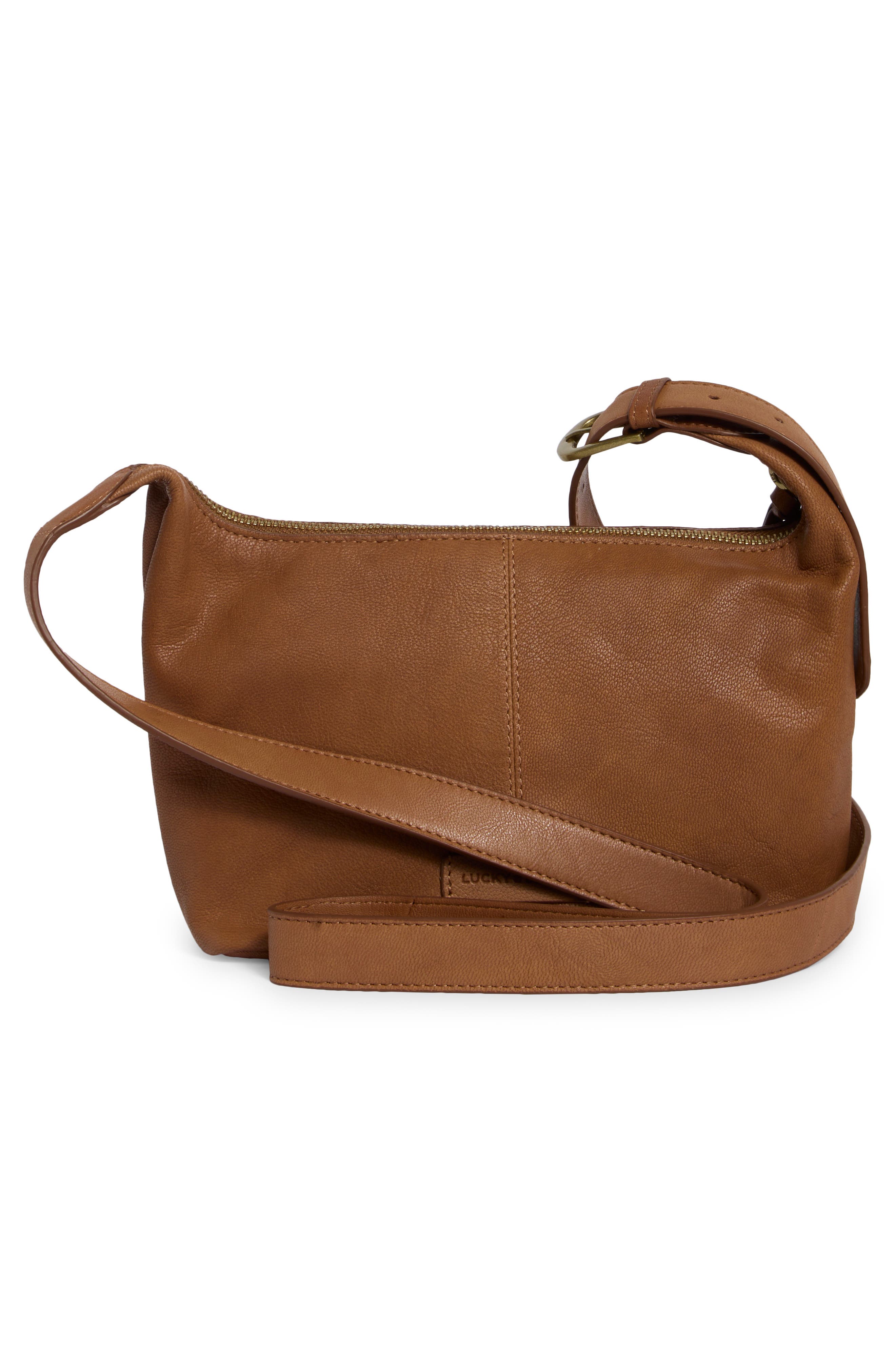Jann Studded Leather Crossbody Bag, Alternate, color, HONEY TAN GOAT PICKLE LE