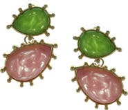 OLIVIA WELLES Laylana Pear Resin Drop Earrings