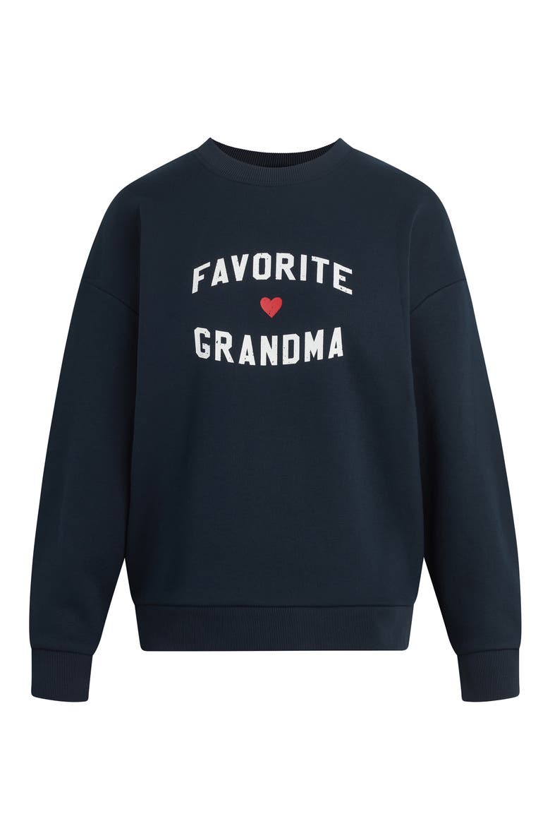 Favorite Grandma Sweatshirt, Alternate, color, NAVY