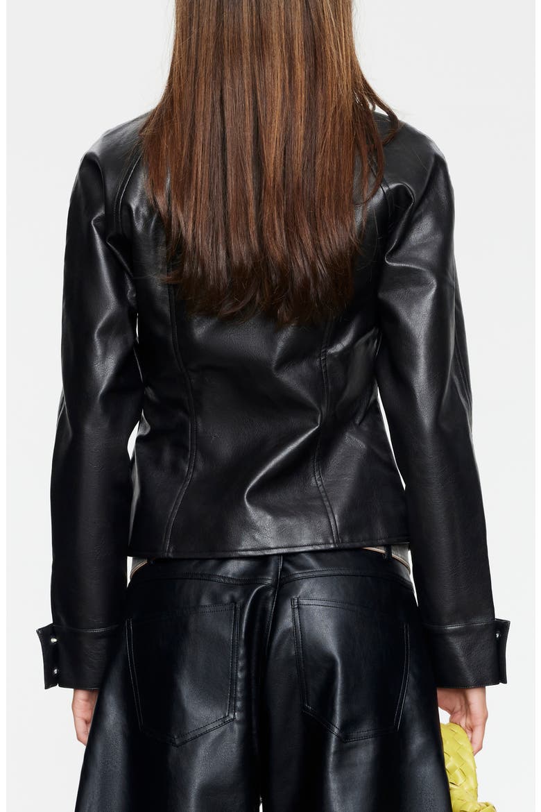 Form Faux Leather Jacket, Alternate, color, DUSK