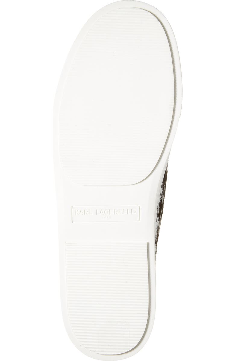 KARL LAGERFELD PARIS Cate Pins Tweed Sneaker, Alternate, color, Black/ White