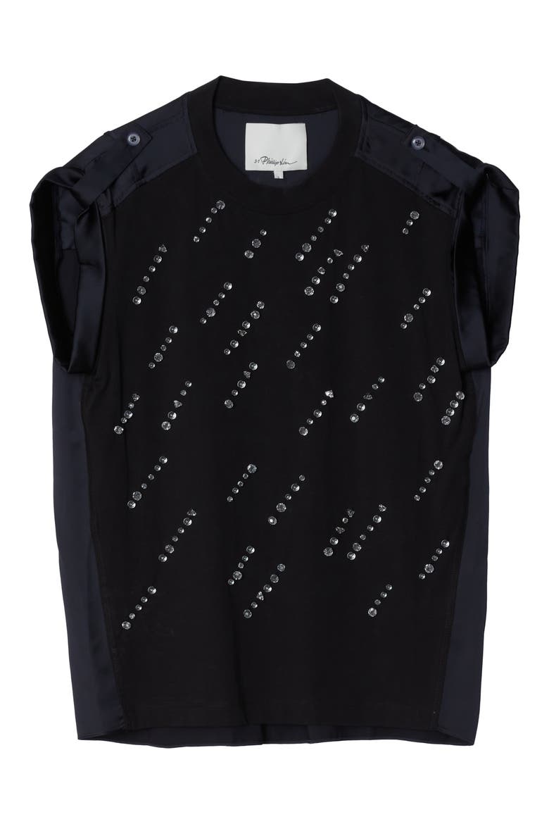 Rainfall Embellished Combo T-Shirt, Main, color, BLACK MULTI